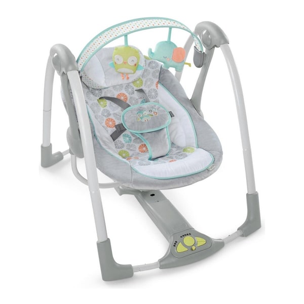 Gungstol Ingenuity Compact Swing - Hugs & Hoots Vit Grå