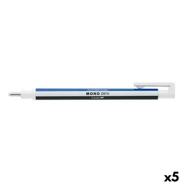 Utdragbart suddgummi Tombow Mono Zero Blå Vit Svart (5 antal)