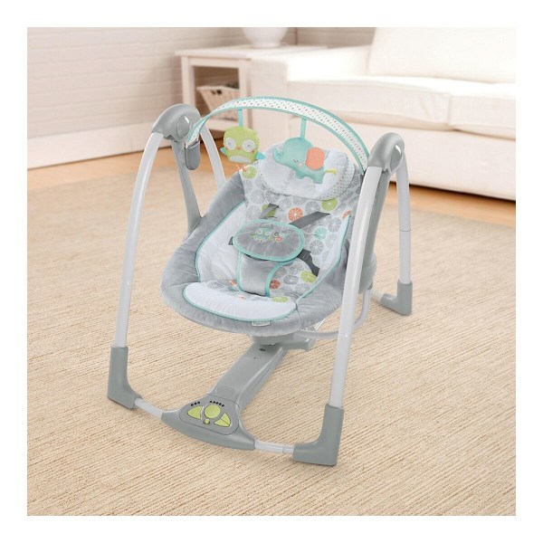 Gungstol Ingenuity Compact Swing - Hugs & Hoots Vit Grå
