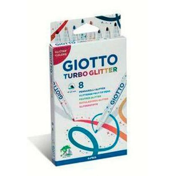 Tuschpennor Giotto Turbo Glitter Multicolour (10 antal)