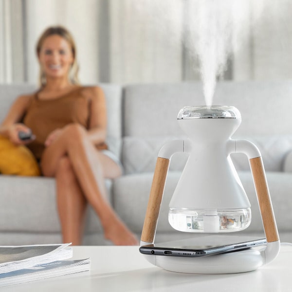 3-i-1 Trådlös laddare, aromdiffuser och luftfuktare Misvolt