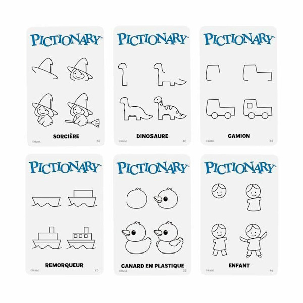 Sällskapsspel Mattel PICTIONARY