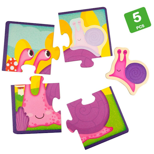 Barnpussel Lisciani Giochi 16 x 1 x 16 cm djur 16 Delar (6