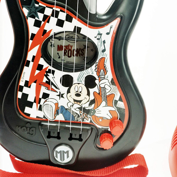 Musikset Mickey Mouse Mikrofon Gitarr för barn