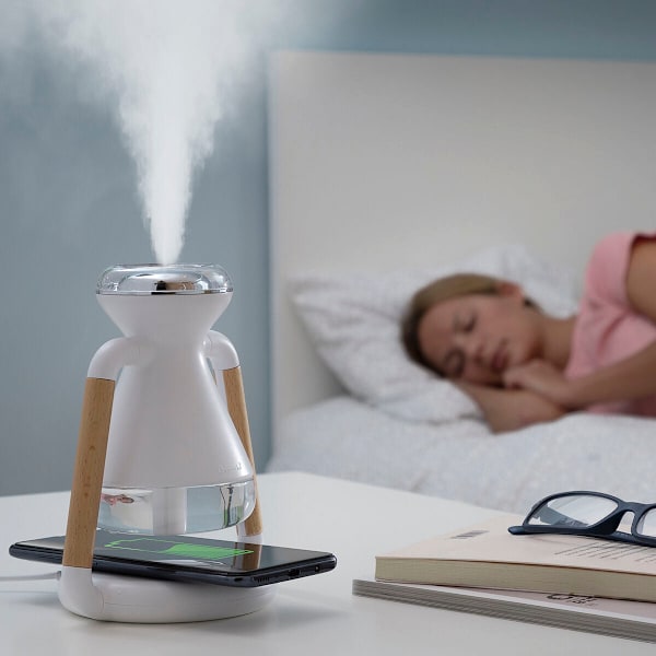 3-i-1 Trådlös laddare, aromdiffuser och luftfuktare Misvolt