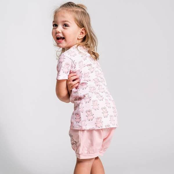 Set av kläder Peppa Pig Rosa 12 månader