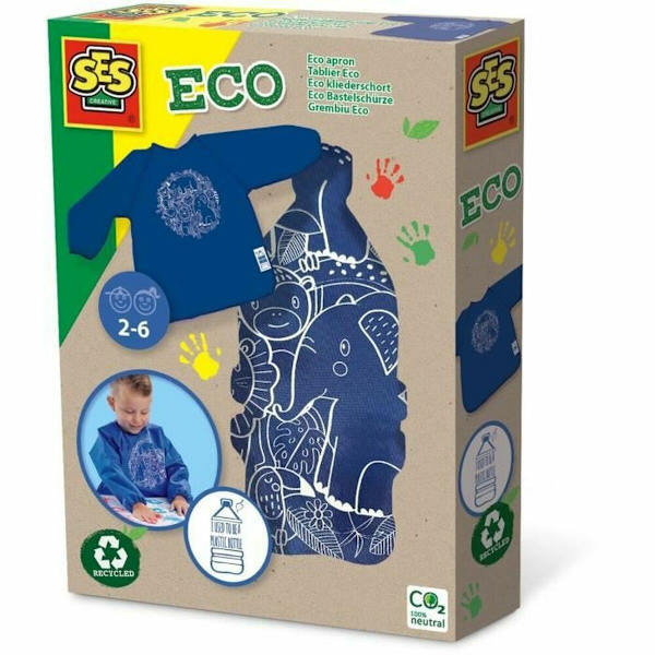 Färgläggningsbart förkläde SES Creative Eco Apron - 100%