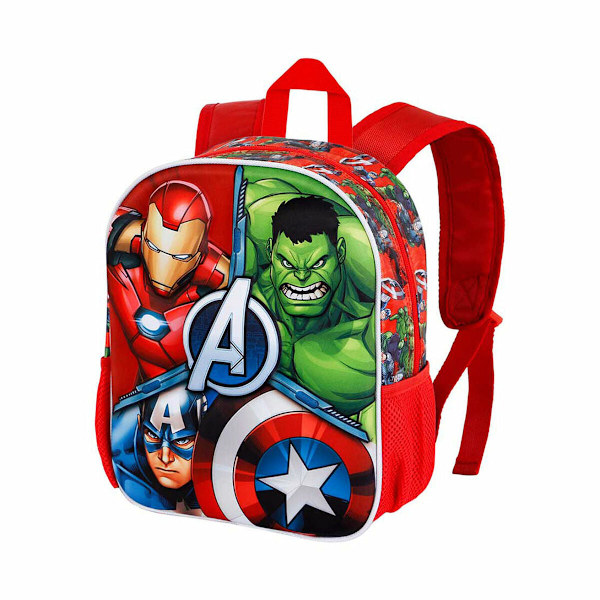 Skolryggsäck 3D The Avengers Karactermania Röd 26 x 11 x 31 cm