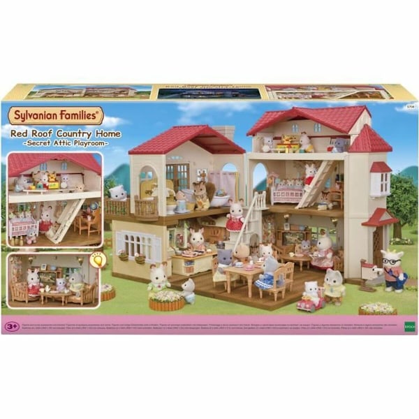 Playset Sylvanian Families Red Roof Country Home Miniatyrhus