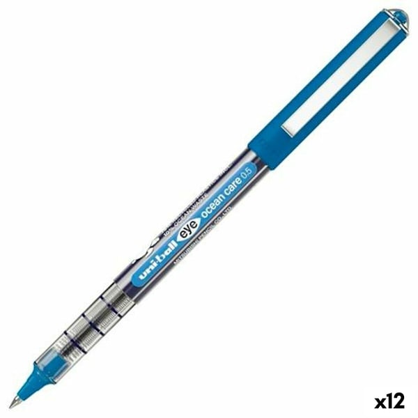 Penna för flytande bläck Uni-Ball Eye Ocean Care Blå 0,5 mm (12