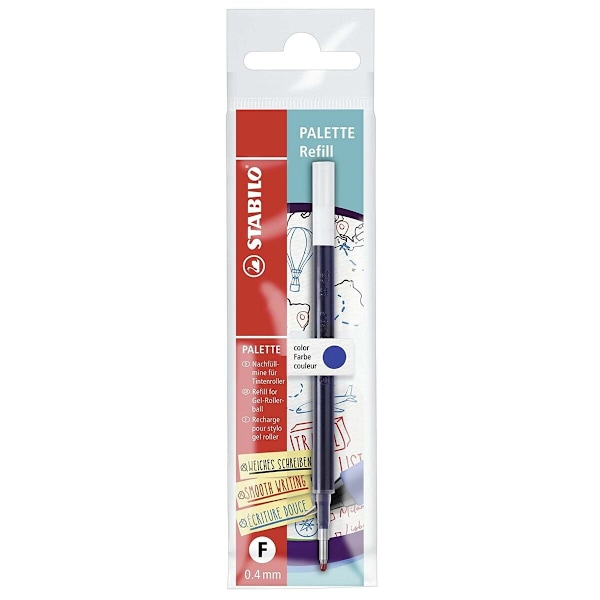 Refill för kulspetspenna Stabilo Palette Fine Blå (10 antal)