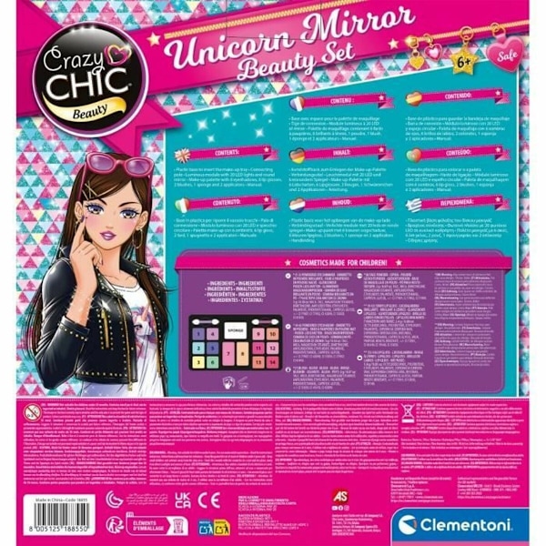 Sminkset för barn Clementoni Unicorn