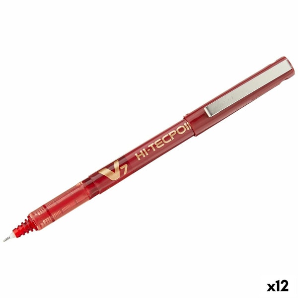 Penna för flytande bläck Pilot V7 Hi-Tecpoint Röd 0,5 mm (12