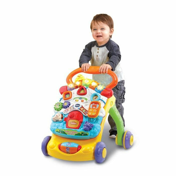 Trehjuling Vtech Super Trotteur Parlant 2 En 1 Orange (FR)