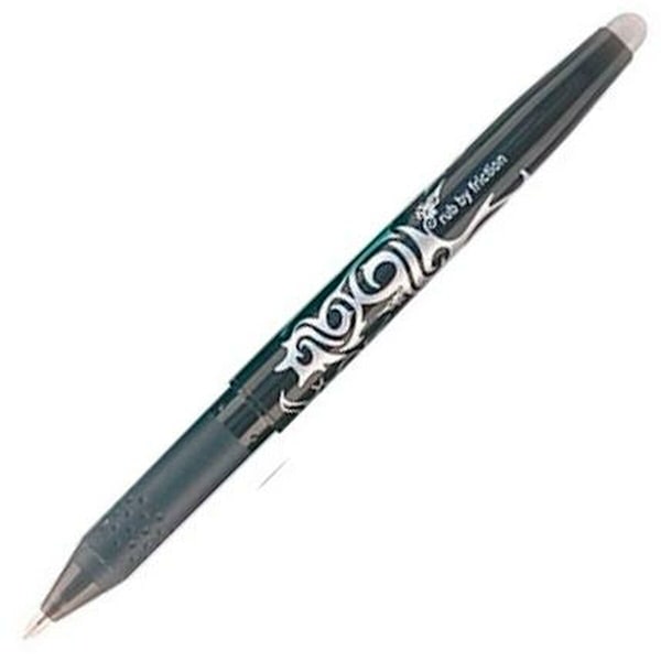 Penna Pilot Frixion Ball Suddbart bläck Svart 0,4 mm 0,7 mm (12