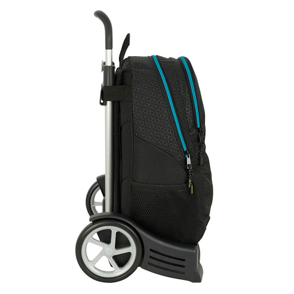 Skolväska med hjul Kelme Iron Svart 32 x 44 x 16 cm
