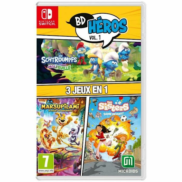 TV-spel för Switch Microids 3 in 1: Marsupilami + Les Sisters +