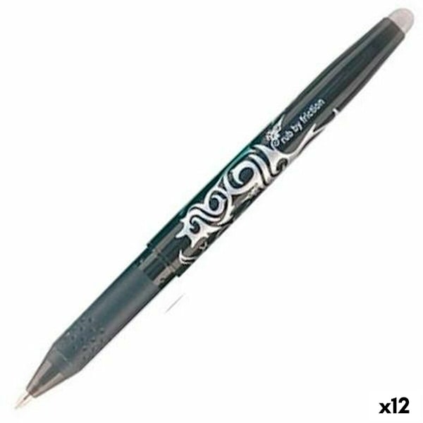 Penna Pilot Frixion Ball Suddbart bläck Svart 0,4 mm 0,7 mm (12
