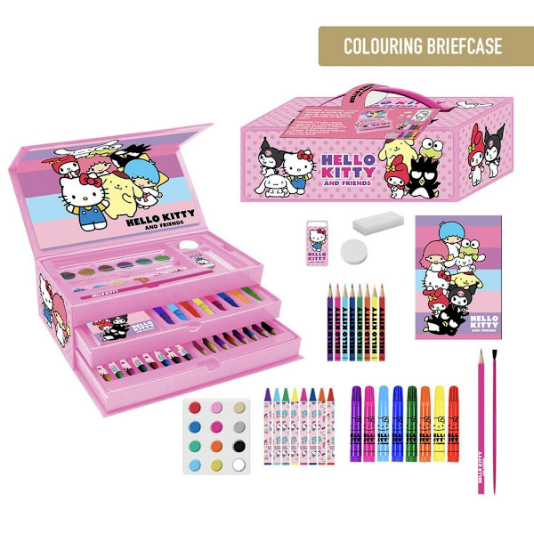 Ritningsset Hello Kitty Rosa