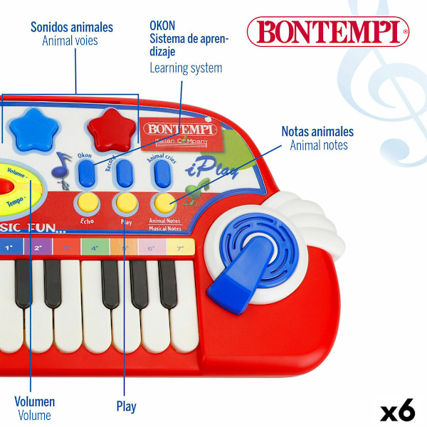 Elpiano Bontempi 38 x 18 x 17 cm (6 antal)