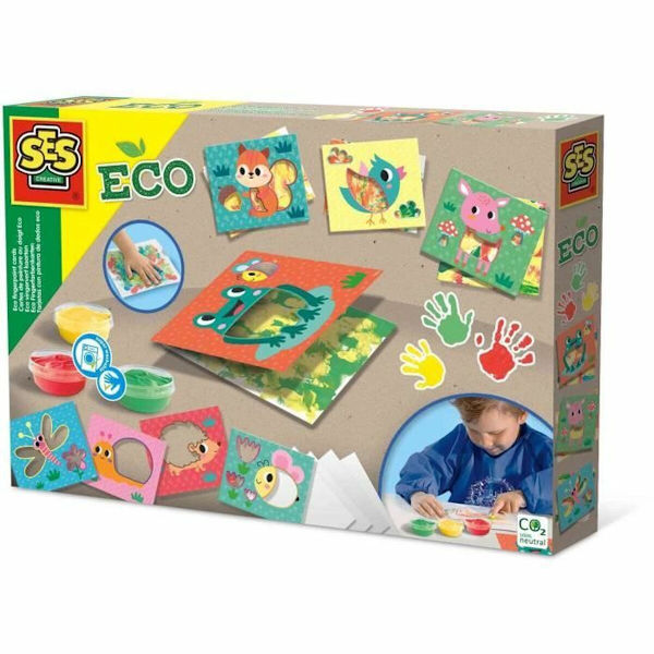 Ritningsset SES Creative Eco Finger Paint Cards