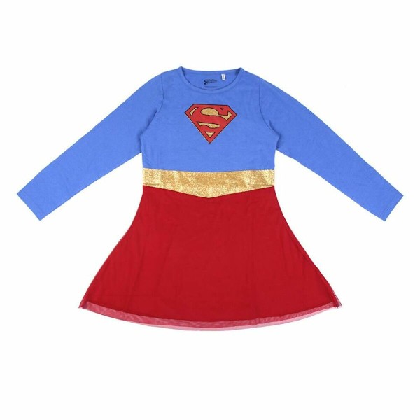 Klänning Superman Blå Röd 10 år