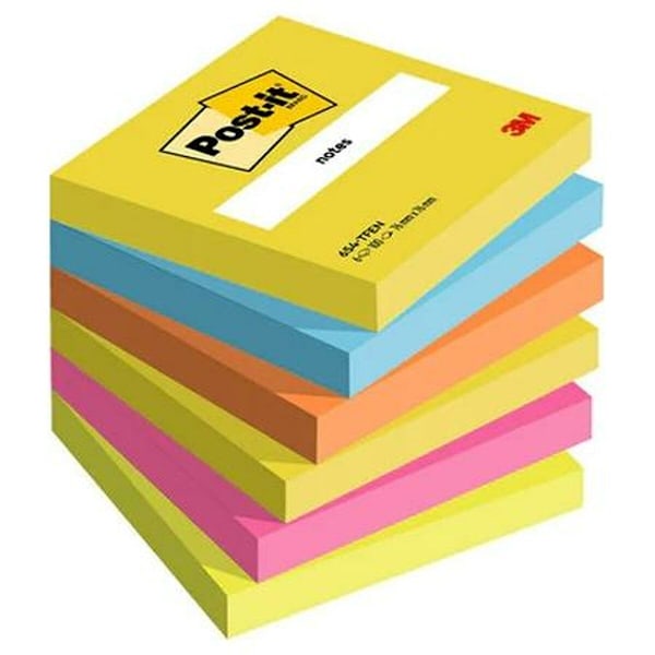 Anteckningsblock Post-it 76 x 76 mm Multicolour 100 Blad (12