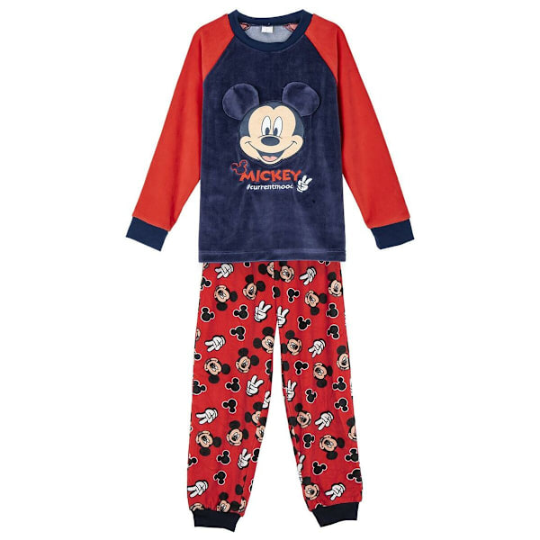 Pyjamas Barn Mickey Mouse Mörkblå 4 år
