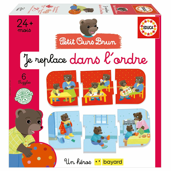 Utbildningsspel Educa Je replace dans l´ordre (FR)
