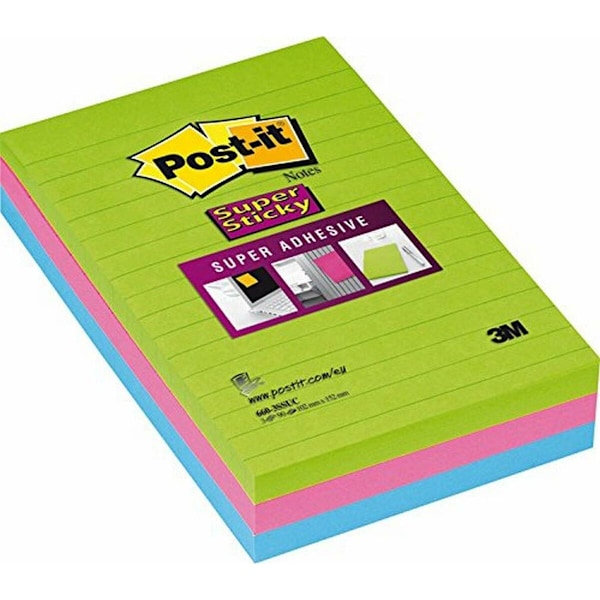 Klisterlappar Post-it Multicolour 15,2 x 10,2 cm