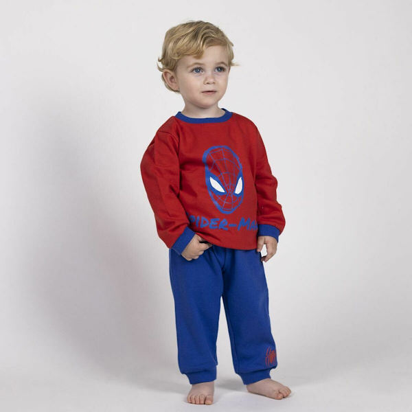 Träningsoverall, Barn Spider-Man Blå Röd 24 månader