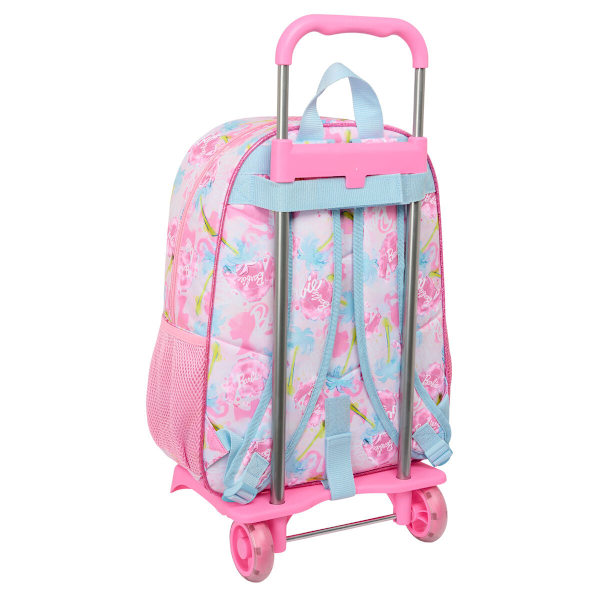 Skolväska med hjul Barbie Painterly Rosa Himmelsblå 33 x 42 x 14