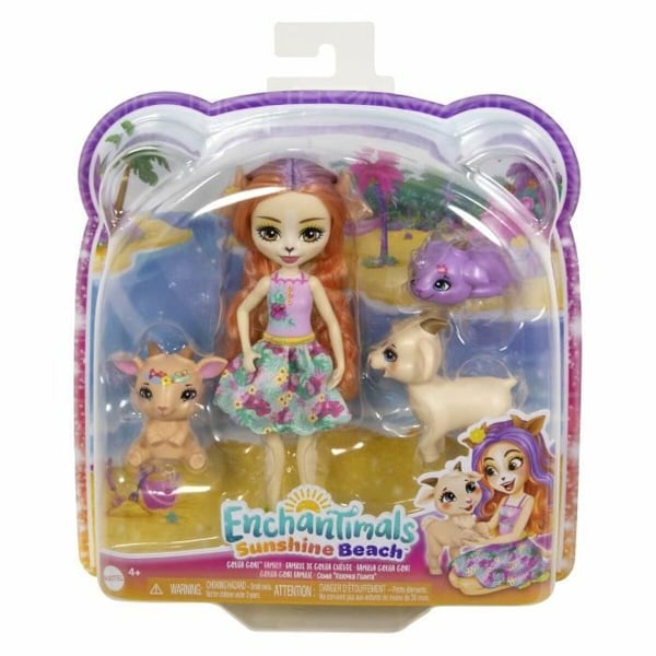 Babydocka med tillbehör Enchantimals Golita Goat Family