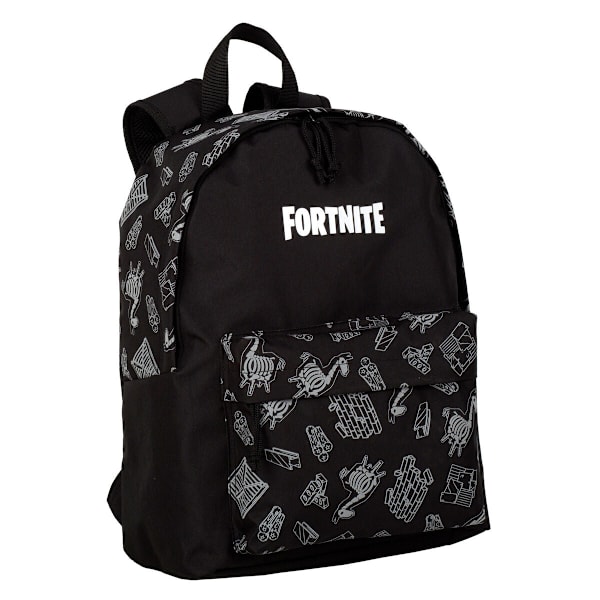 Skolryggsäck Fortnite Dark black Svart 41 x 31 x 13,5 cm