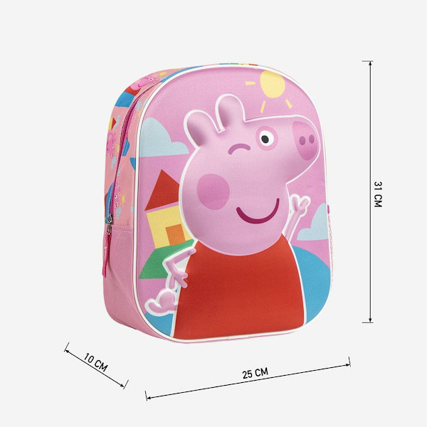 Skolryggsäck Peppa Pig Rosa 25 x 31 x 10 cm