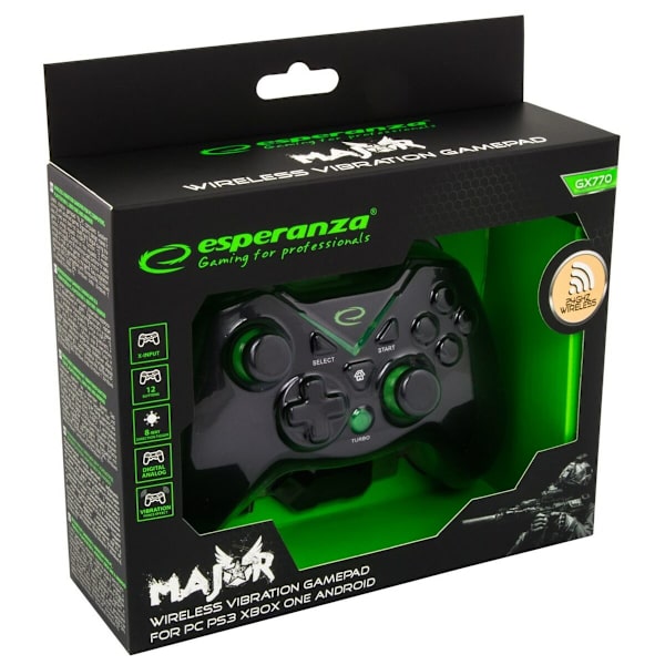 Spelkontroll Esperanza EGG112K Svart Grön Microsoft Xbox One PC