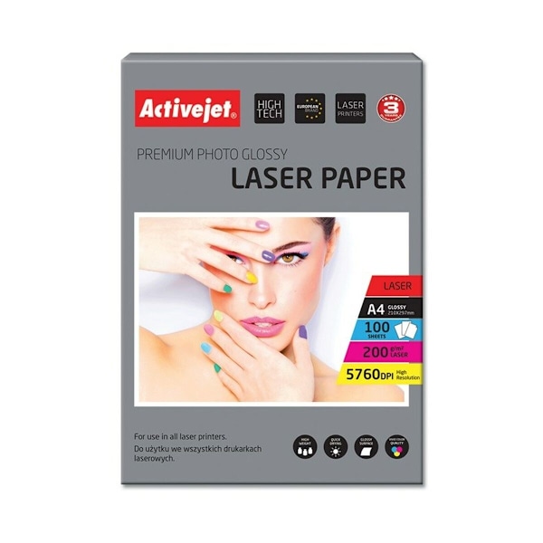 Fotopapper Blankt Activejet AP4-200G100L A4 100 Blad 21 x 29,7