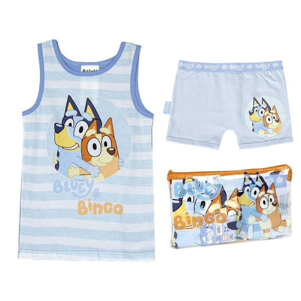 Pyjamas Barn Bluey Ljusblå 2 år