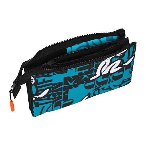 Tredubbel Carry-all El Niño Ocean Svart Blå (22 x 12 x 3 cm)