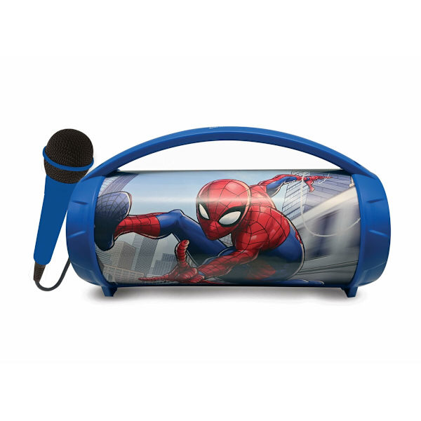 Bluetooth Högtalare med Karaoke Mikrofon Lexibook Spider-Man Multifärg