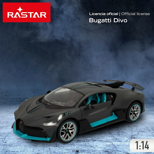 Radiostyrd bil Bugatti Divo 1:14 Mörkgrå (2 antal)