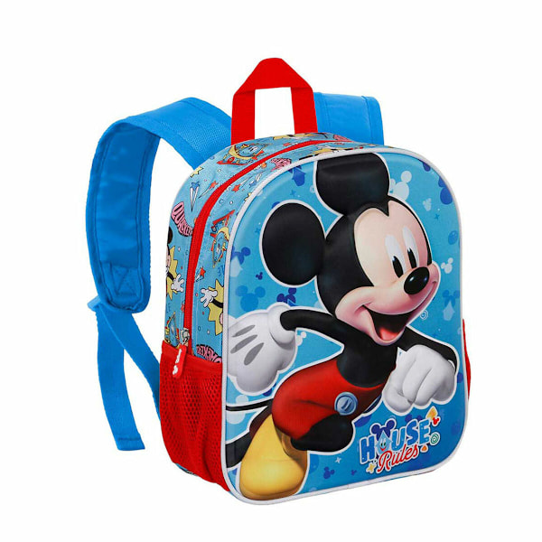 Skolryggsäck 3D Mickey Mouse Karactermania Blå 26 x 11 x 31 cm