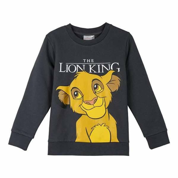 Tröja utan huva Unisex The Lion King Mörkgrå 4 år