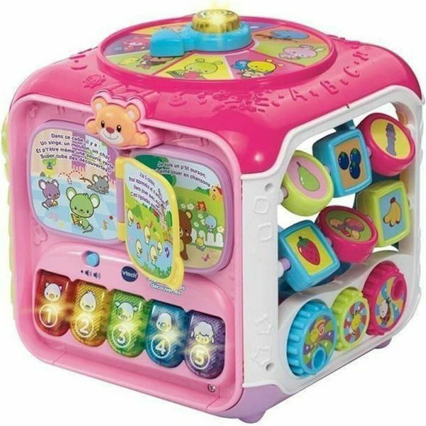 Utbildningsspel Vtech Baby Super cube des découvertes rose