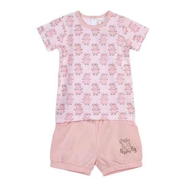Set av kläder Peppa Pig Rosa 12 månader