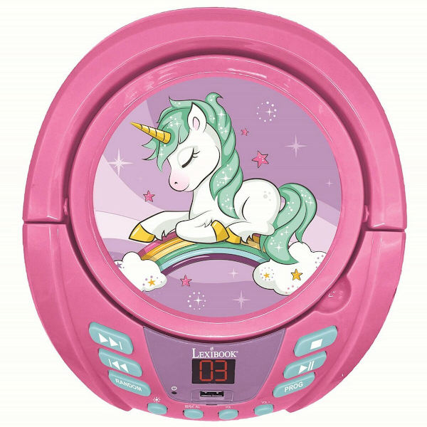 CD/MP3-spelare Lexibook Barn Rosa Bluetooth Enhörning