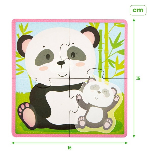 Barnpussel Lisciani Giochi 16 x 1 x 16 cm djur 16 Delar (6