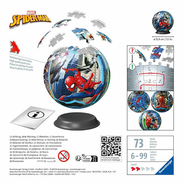 3D-pussel Spider-Man Labda 76 Delar