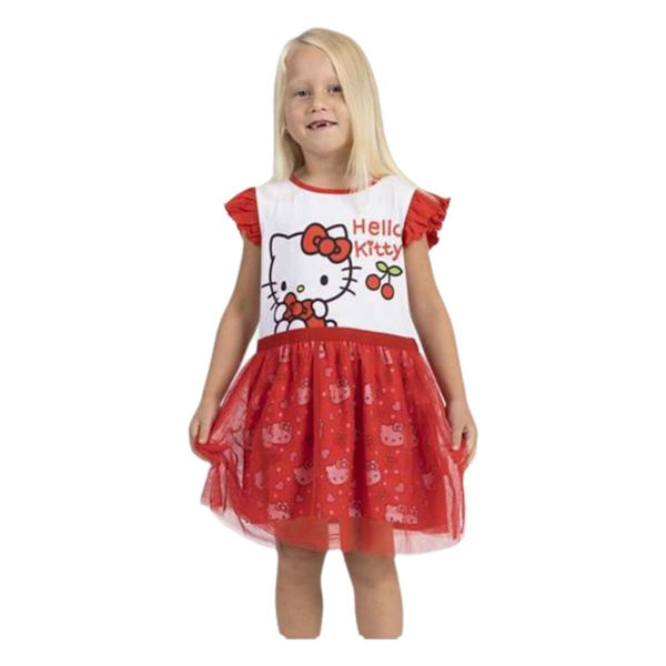 Klänning Hello Kitty Röd 4 år