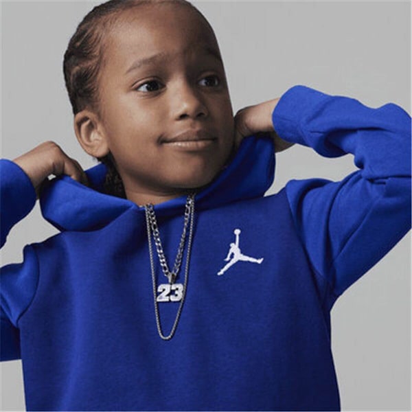 Träningskläder, Barn Jordan Mj Essentials Flc Po Set Blå 2 Delar